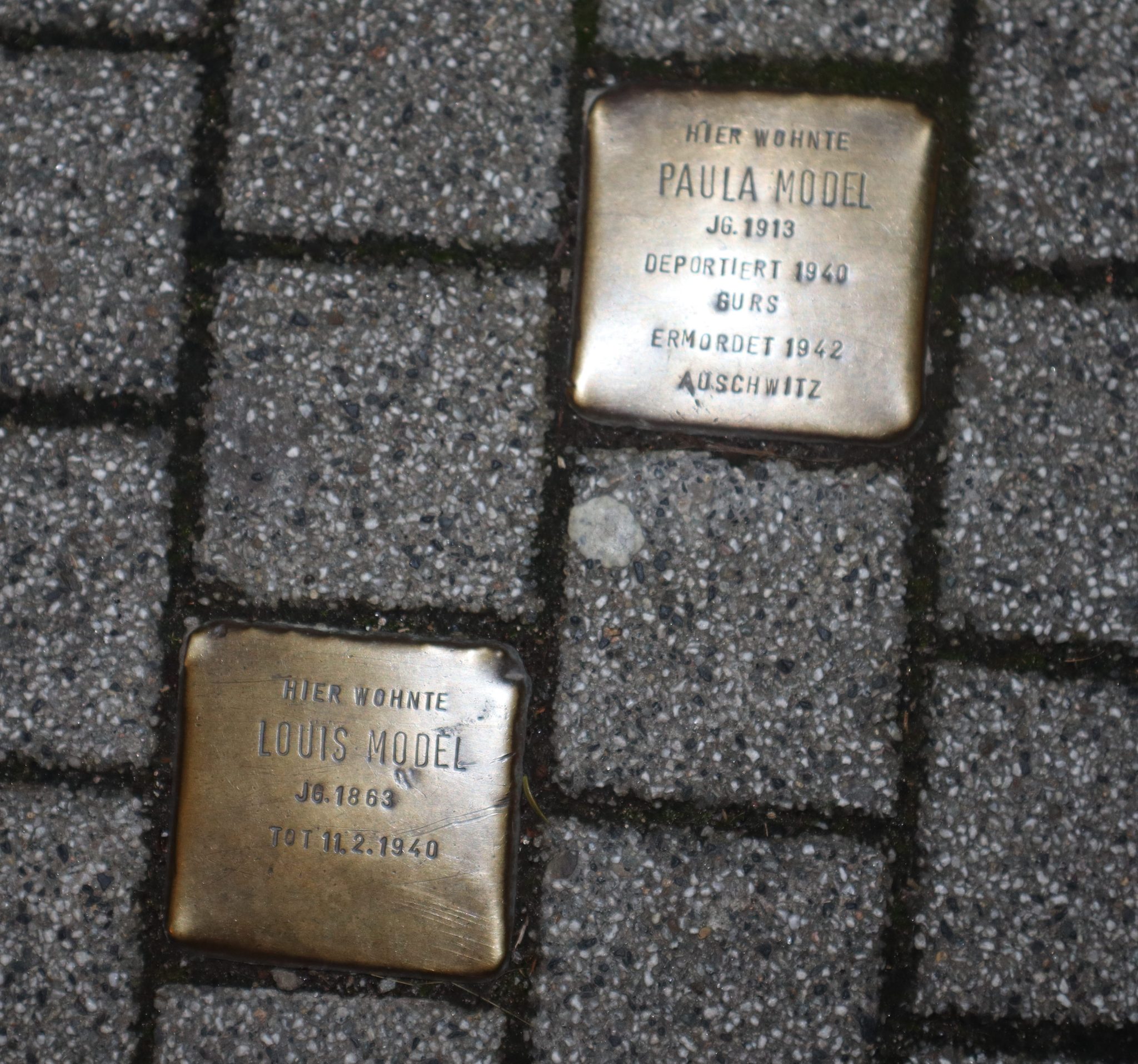 Paula Model - STOLPERSTEINE in Freiburg